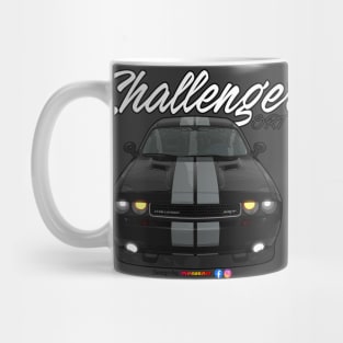 Challenger SRT8 Black white stripe by pjesusart Mug